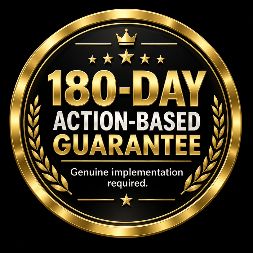 180-Day Action-Based Money-Back Guarantee